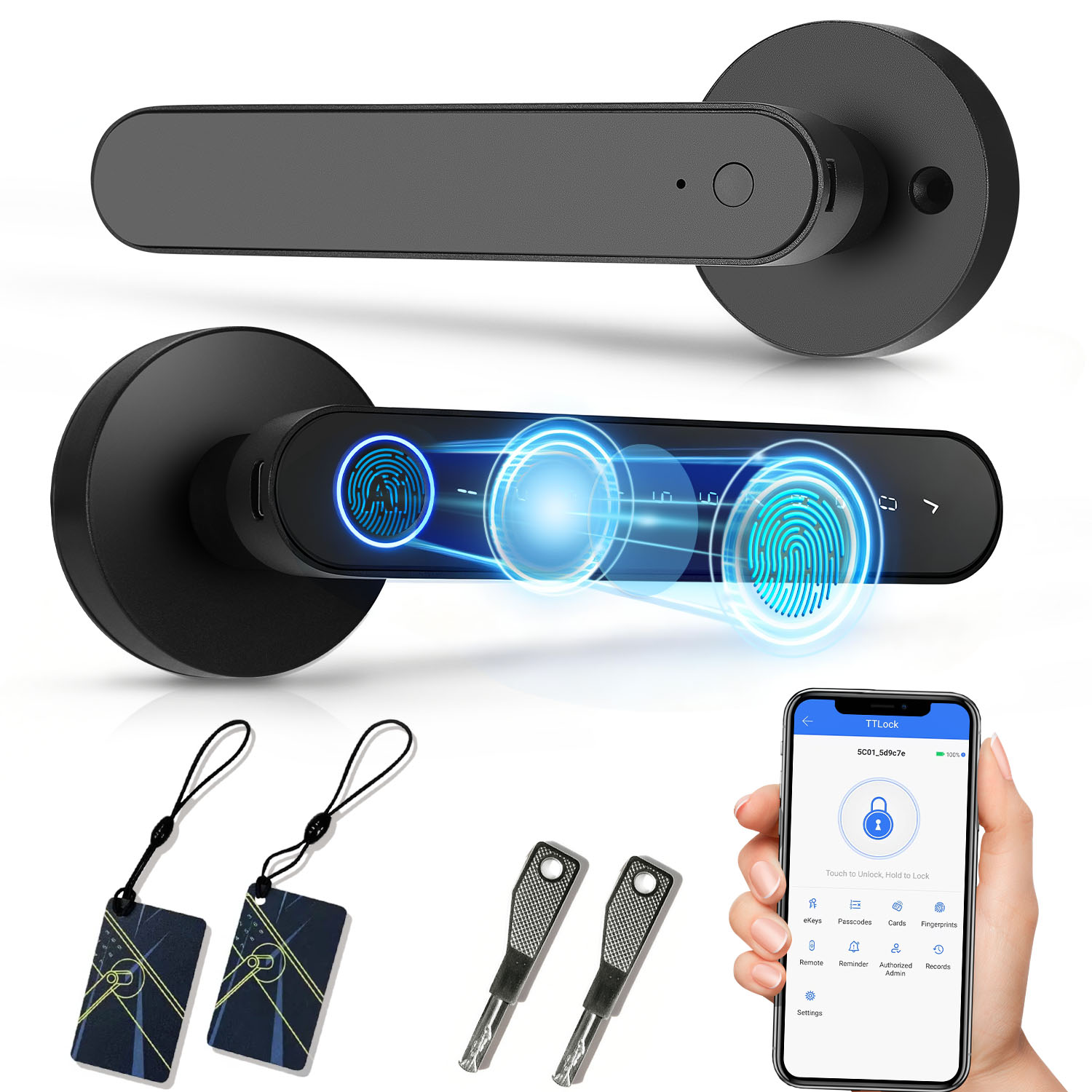 Unique Electronics Gadgets - TTlock App Vingerafdruk Slim Slot RFID-kaart