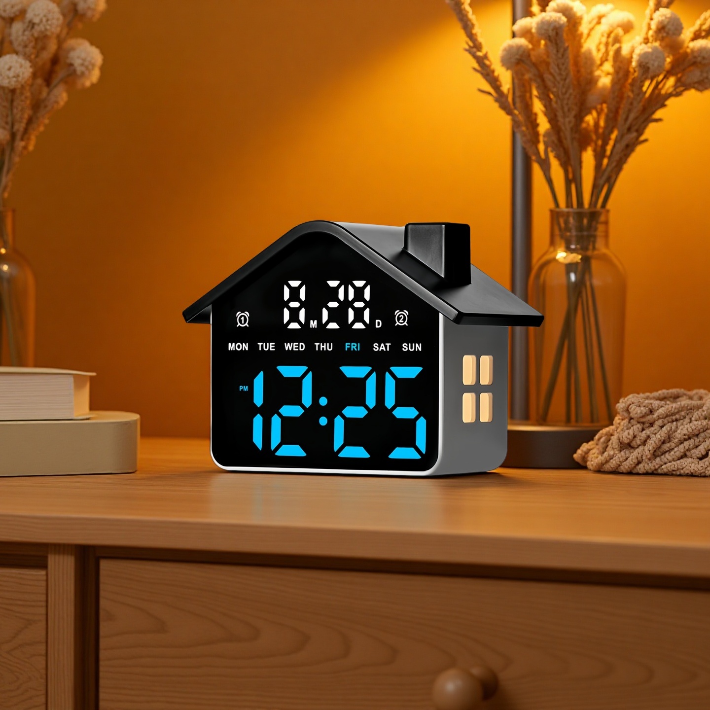 Modern Electronics Gadgets - LED digitale wekker met spraakbesturing, datum,
