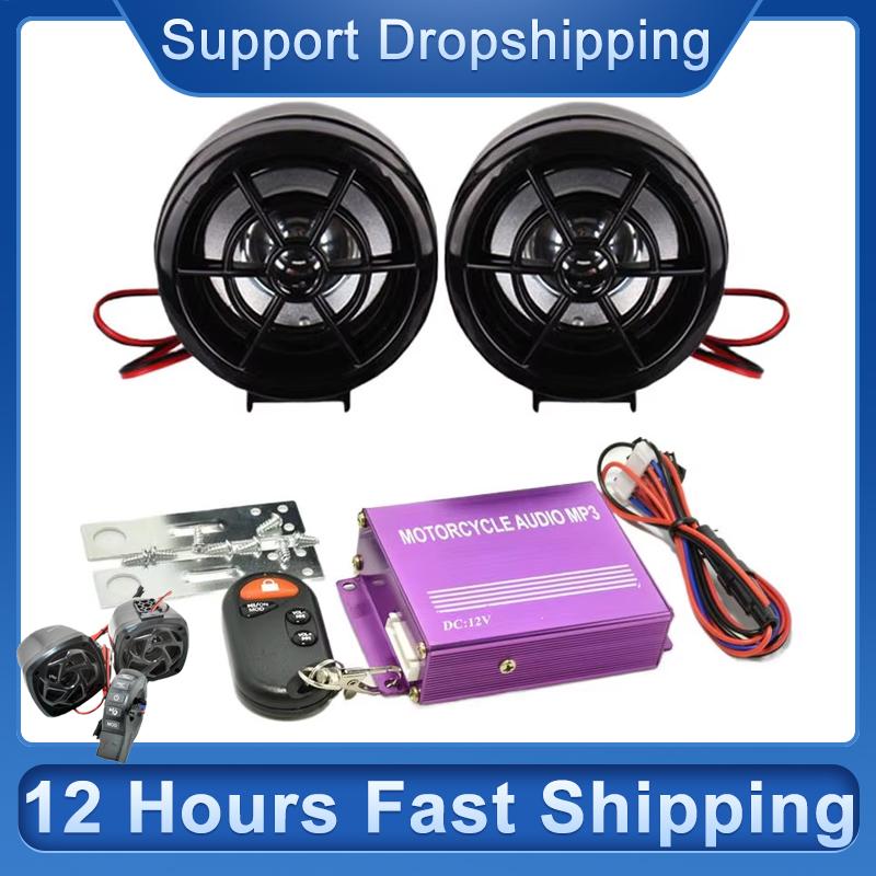 Bluetooth Speaker Waterproof - Motorfiets B luetooth-luidspreker Waterdichte FM-radioluidspreker Rijaccessoires