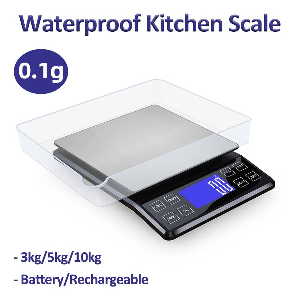 Unique Electronics Gadgets - Digitale Keukenweegschaal 0.1g Hoge Precisie 3kg/5kg/10kg
