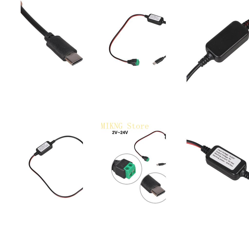 Electronics And Gadgets With C - 2-pins naar Type C mannelijke oplaadkabel,