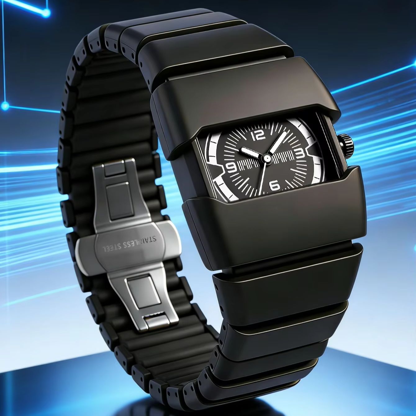 Electronic Gift - TOMI Fashion Heren Digitale Horloge Casual