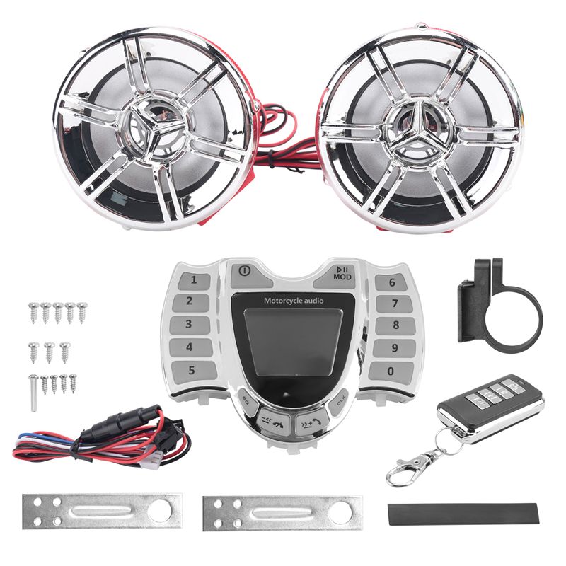 Bluetooth Speaker Waterproof - Superior-motorfiets audio-stereoluidsprekers Draadloze Bluetooth MP3-speler Waterdichte