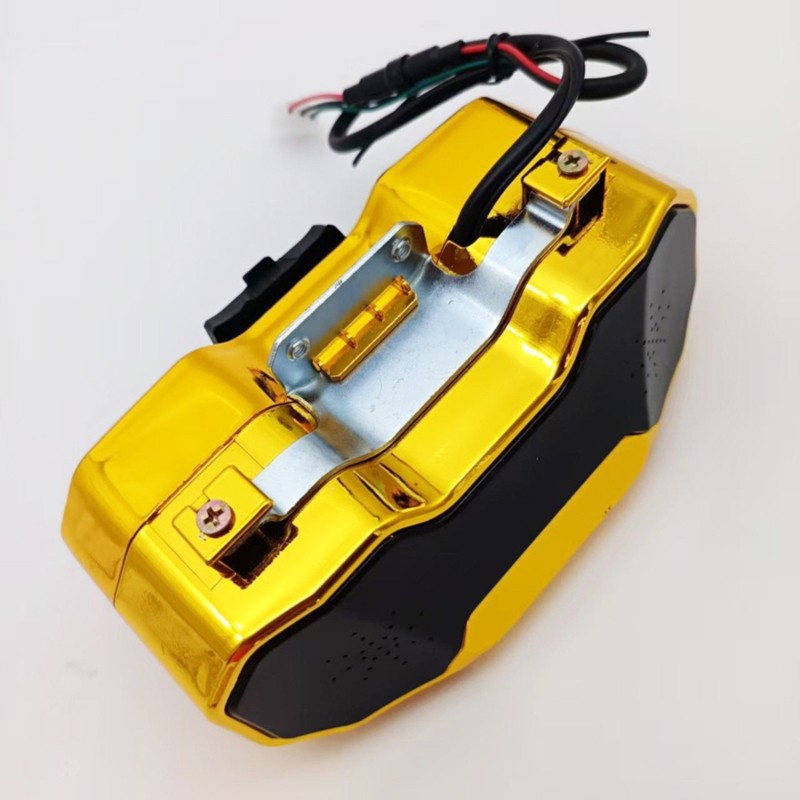 Bluetooth Speaker Waterproof - A03Z-Motorfietsluidspreker met Bluetooth MP3, FM-radio, knipperlichten