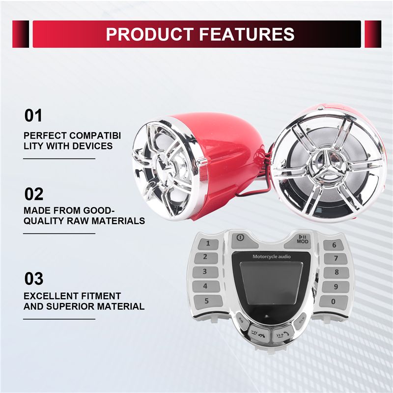 Superior-motorfiets audio-ster - Bluetooth Speaker Waterproof recensie en prijs