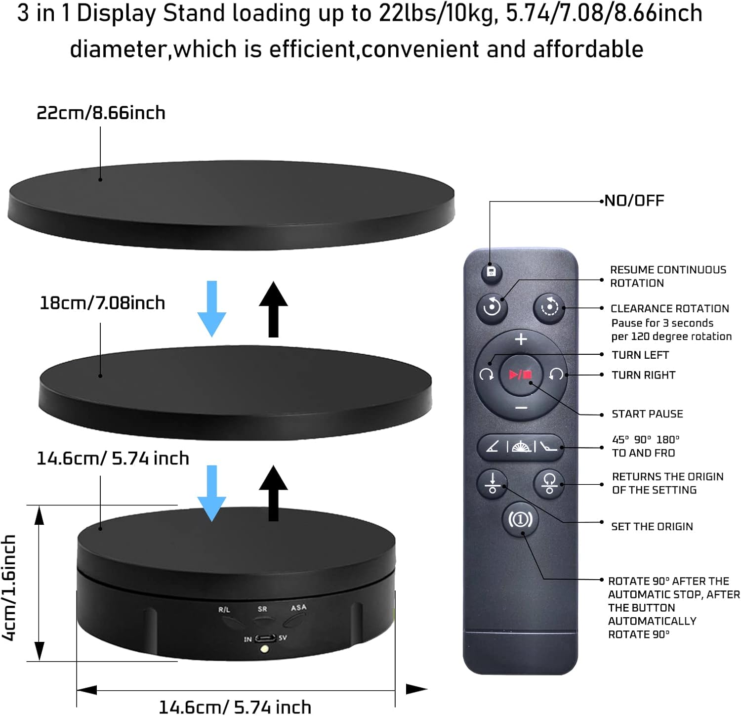 3-in-1 gemotoriseerde draaibar - Modern Electronics Gadgets recensie en prijs