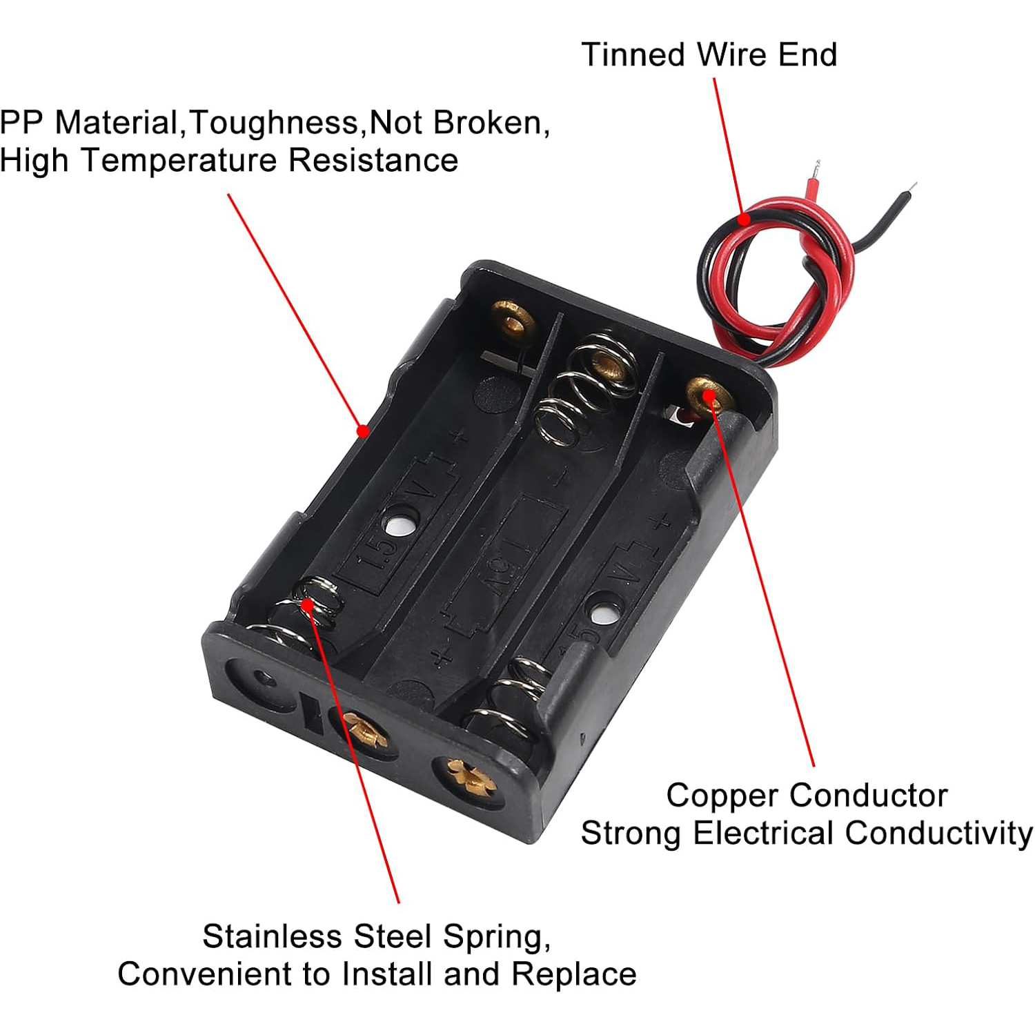 10 stks AAA Batterij Houder 3X - Unique Electronics Gadgets recensie en prijs
